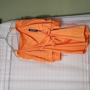 Orange Off the Shoulder New York & Company Dress